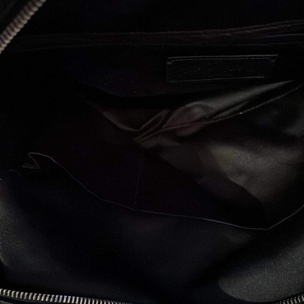 ❤️ Yves Saint Laurent Classy Discontinued Large Leather Black Bag - Picture 11 of 14